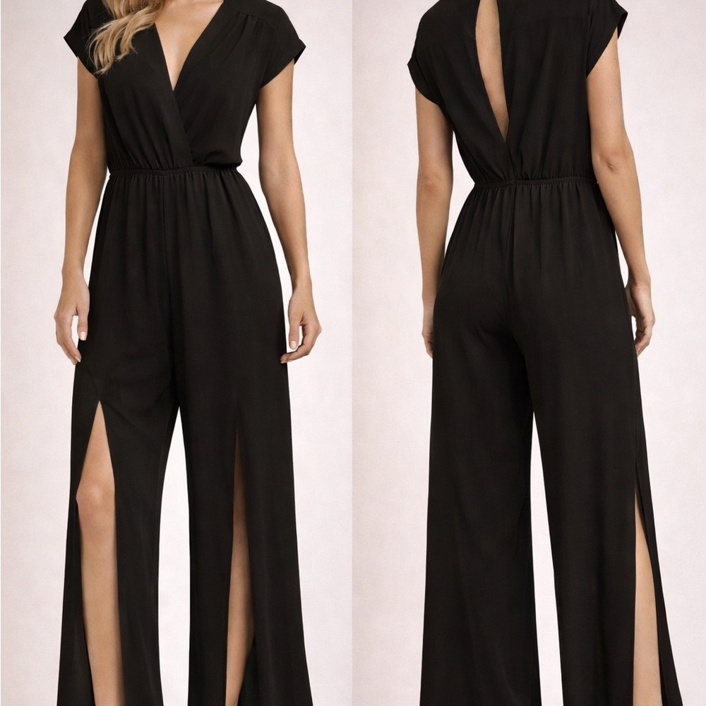 Elegant Black Women's Jumpsuit Sz Sm